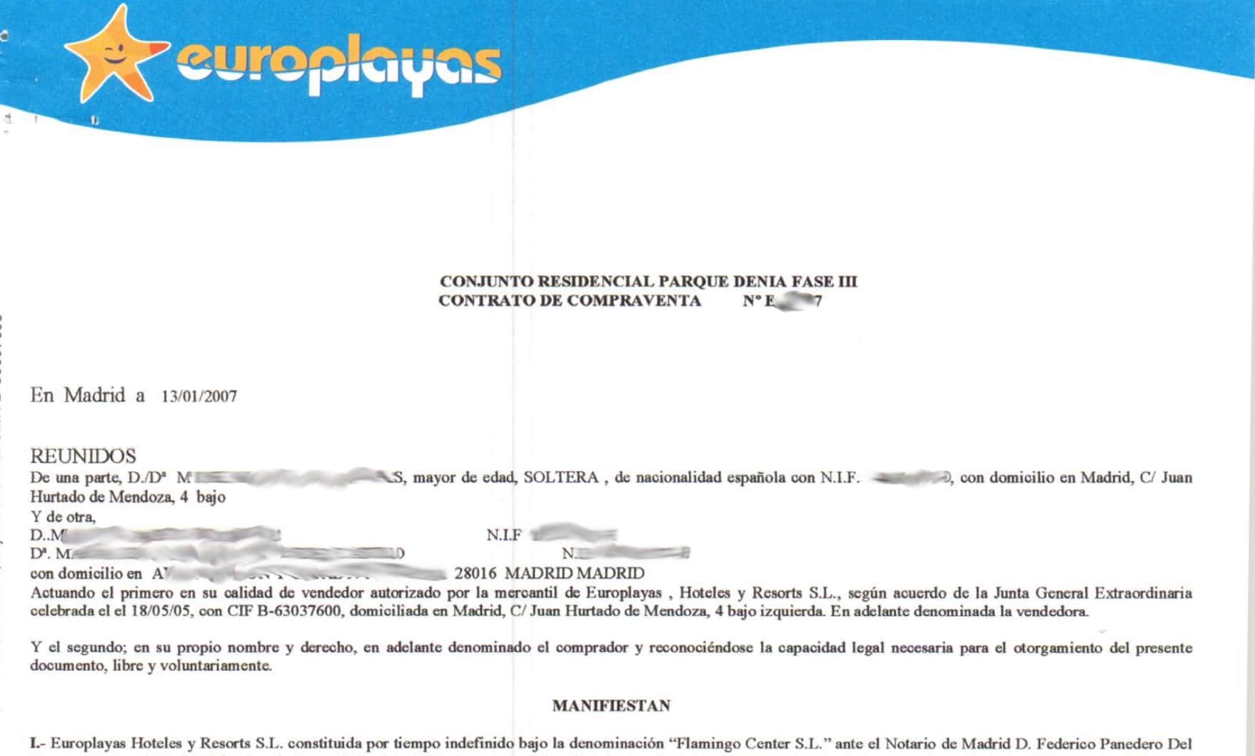 Demanda por nulidad de contrato