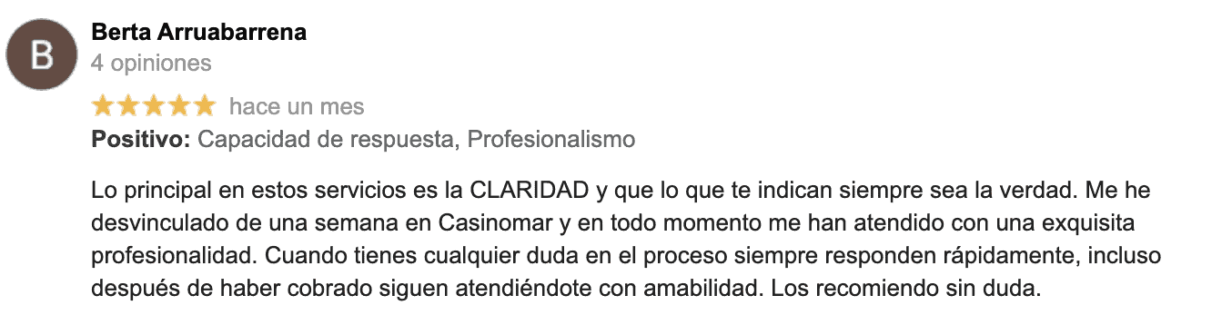 Opinión de Berta